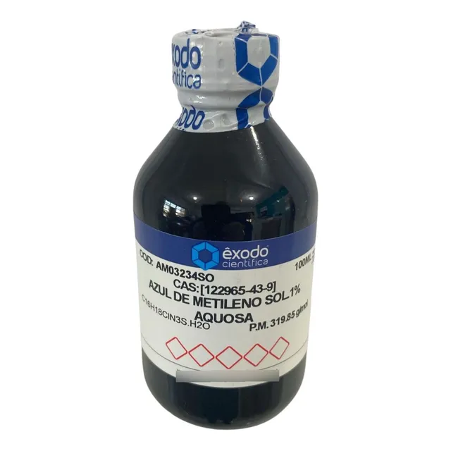 Azul De Metileno Solução Aquosa 1% - Frasco 100ml