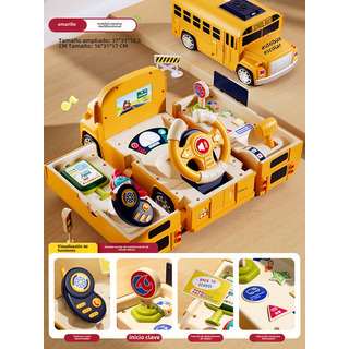 Juguetes De Autobús De Aprendizaje Temprano Con Volante Para Juguetes De Autobús De Aprendizaje Temprano Con Volante Para