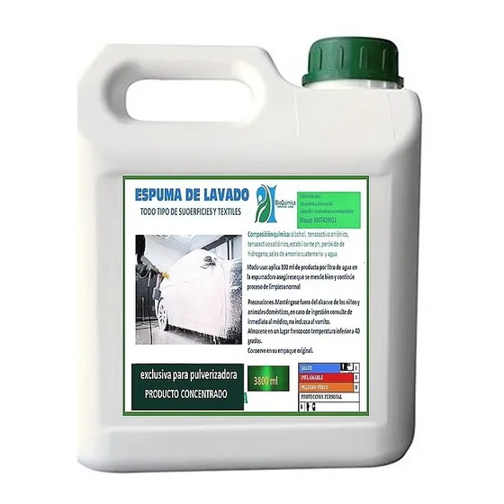 Espuma Concentrada Para Lavado Tapicería, Automóvil