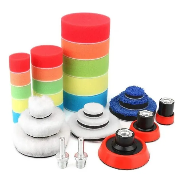 Kit De 29 Piezas Pulir Esponjas Almohadillas Para Auto