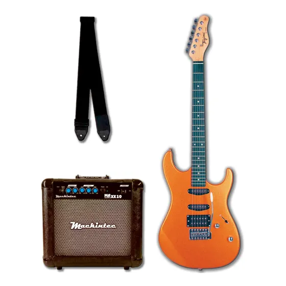 Guitarra Tagima Tg-510 Mgy Kit C/ Amplificador E Correia