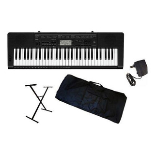 Teclado Casio Ctk-3500, Suporte, Estojo E Fonte - Om Teclado Casio Ctk-3500, Suporte, Estojo E Fonte - Om