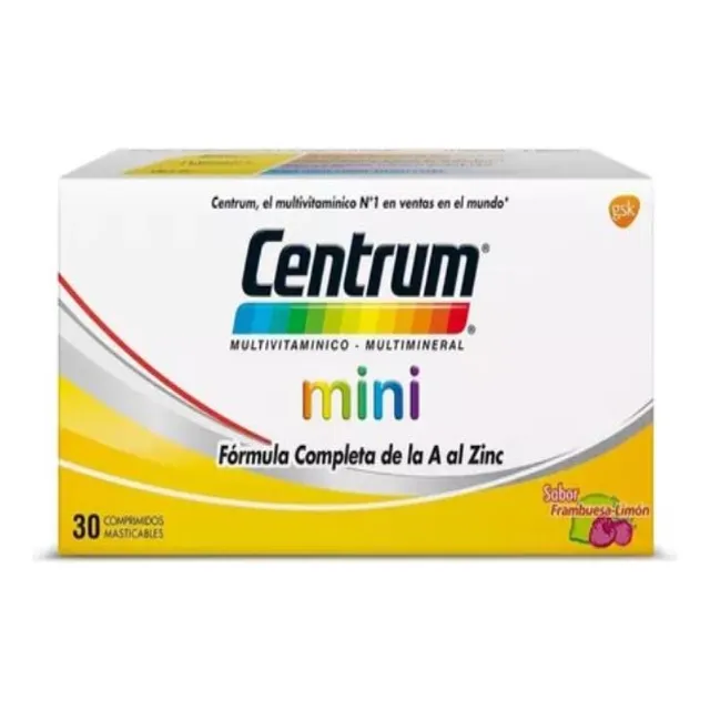 Centrum Mini Multivitaminico Multimineral 30 Comprimidos.