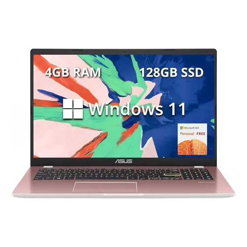 Notebook Asus E510ma Intel Celeron 4gb 128gb Emmc W11 Rosa Rosa