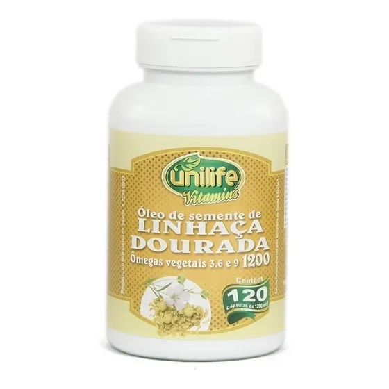 Óleo De Linhaça Dourada - Unilife - 120 Cápsulas