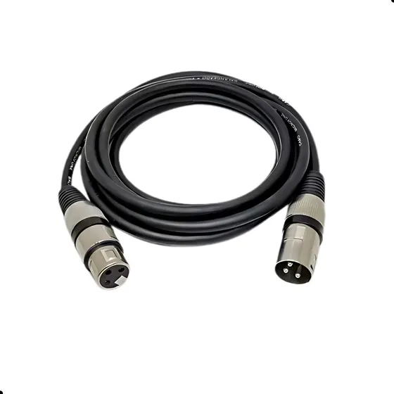 Jms Cabos - Cabo Microfone Dmx - Xlr Canon Balanceado Profissional - 3 Metros