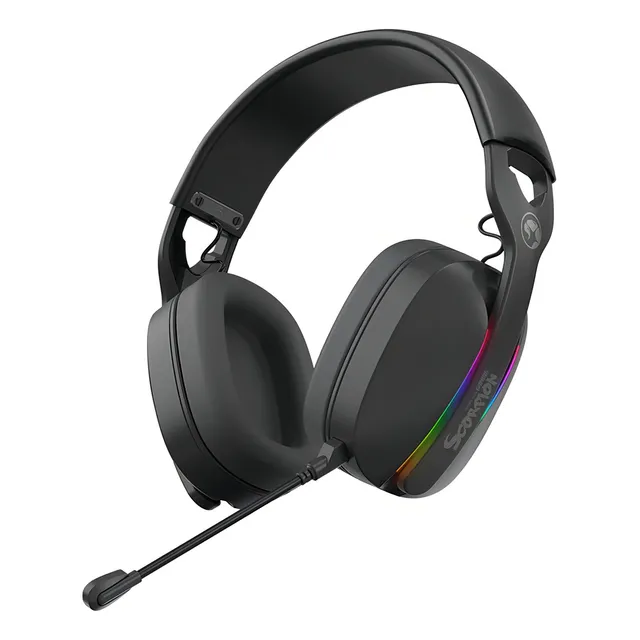 Auriculares Gaming Cableados / Inalámbricos Marvo Hg9086w Color Negro