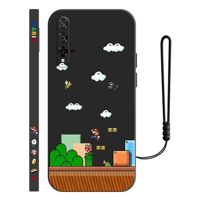 Funda De Silicona Para Huawei Diseño De Súper Bro + Correas