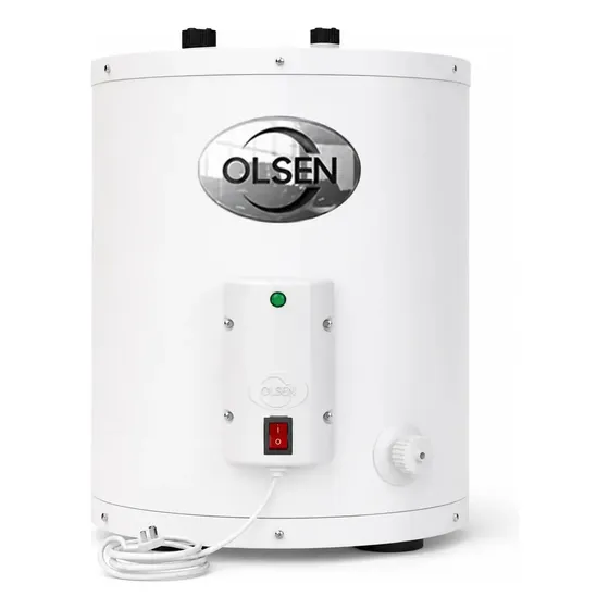 Termotanque Eléctrico 55 Litros Olsen Carga Superior Blanco