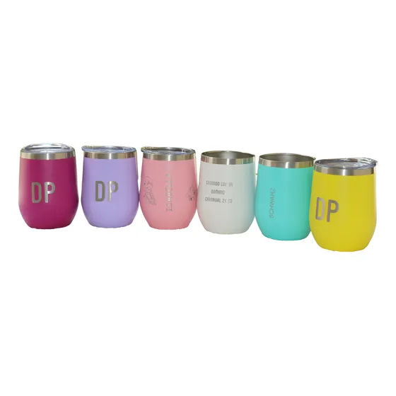Vaso Termico Tumbler Vino Acero Personalizado Grabado Laser