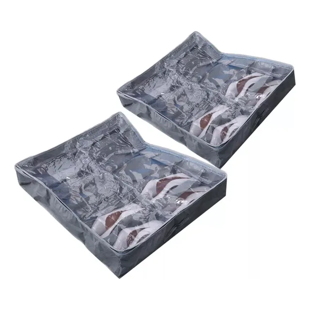 2 Organizador Para Zapatos Debajo De La Cama Para 12 Pares