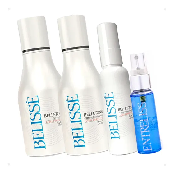 Kit Belissè Reconstrução Tratamento Capilar Efeito Liso
