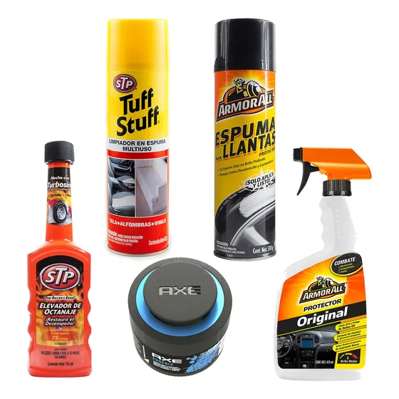 Combo Coche Aromatizador + Protector + Limpiador + Aditivo +