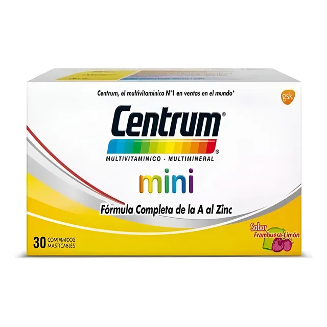 Centrum Mini Multivitaminico Multimineral 30 Comprimidos.