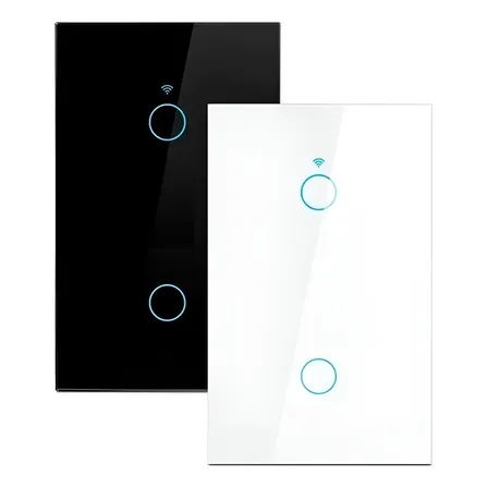 Interruptor Inteligente Wi-fi Com Ou Sem Neutro 2 Botões