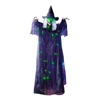 Bruja Colgante De 183cm Decoración Halloween Luz Y Sonido Bruja Colgante De 183cm Decoración Halloween Luz Y Sonido