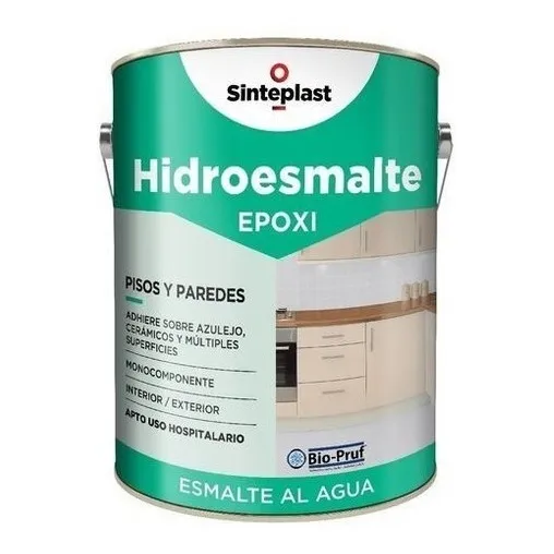 Hidroesmalte Epoxi - Pisos Y Paredes 1l Blanco 