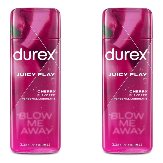 Durex Juicy Play Lubricante Personal Sabor A Cereza 2 Pack