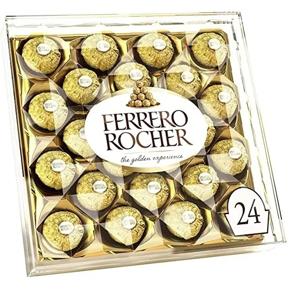 Deliciosos Ferrero Rocher Con Leche De Avellana Fina, 24 Pz