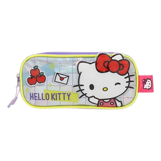 Estuche Hello Kitty Metalizado