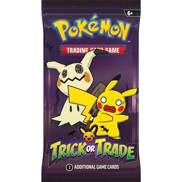 1 Sobre de Cartas Pokemon Tcg Trick Or Trade 2023 con 3 Tarjetas