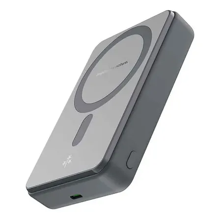 Power Bank Hune Halcón W10 Cargador Portátil Magnético 10000mAh Carga Rápida 20W USB-C PD Compatible iPhone Samsung Motorola Gris