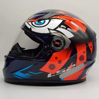 Capacete Integral Ls2 Ff358 Tribal Laranja De 62 Para Moto 61/62
