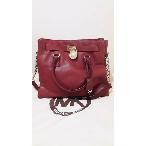 Cartera Bolso Cuero Michael Kors Original Usada