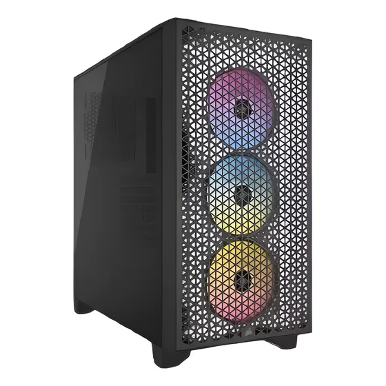 Case Gamer Corsair 2x Fan 12cmm Lateral Vidrio Frente Malla