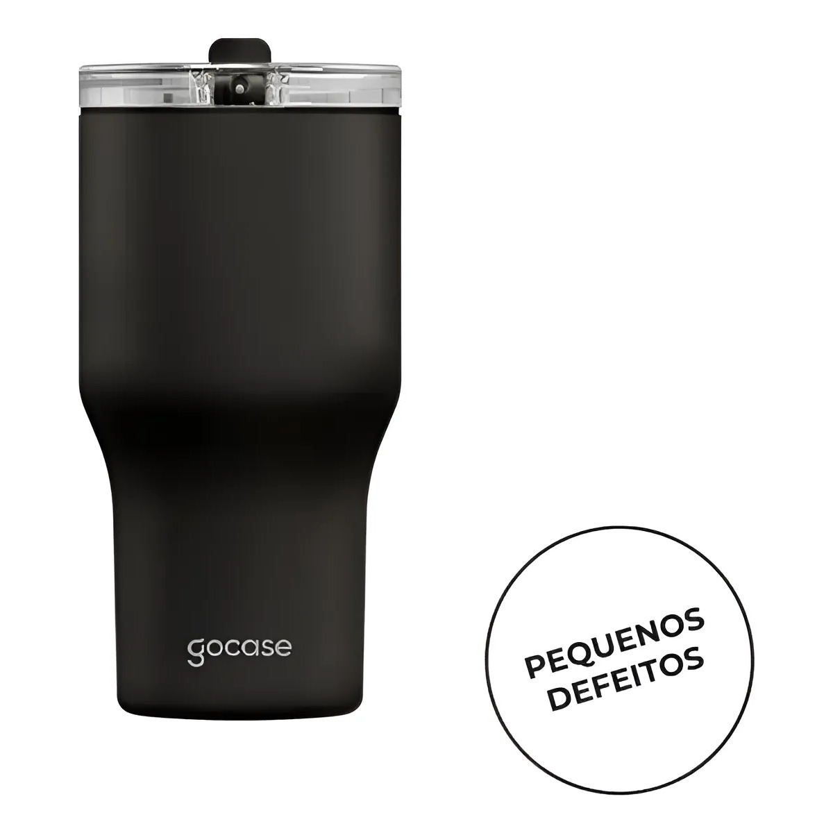 Outlet Copo Térmico Gocase 600ml Aço Inox - Leves Defeitos Outlet Copo Térmico Gocase 600ml Aço Inox - Leves Defeitos
