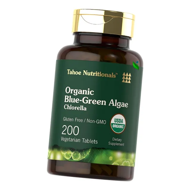 Clorela ( Chlorella ) 250mg X 200 Tabletas Alga Verdeazulada