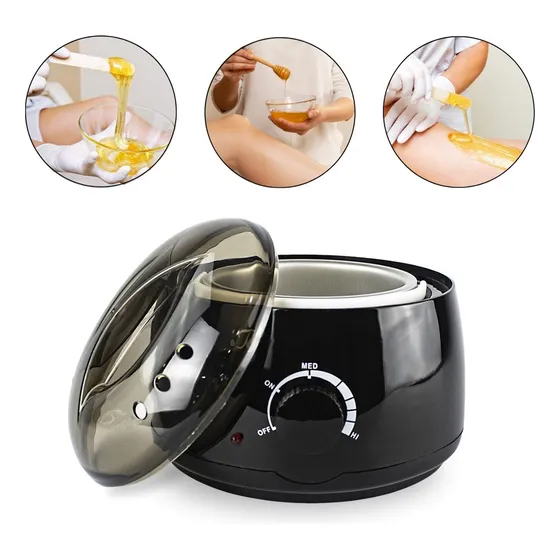 Mini Panela Preta Aquecedora Cera Quente Depilação 110/220v