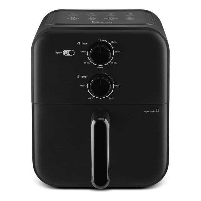Fritadeira Air Fryer 4l Blackstone Midea Cor Preto Fritadeira Air Fryer 4l Blackstone Midea Cor Preto
