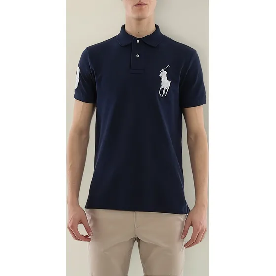 Tipo Polo Ralph Lauren Big Pony Caballero Azul O.
