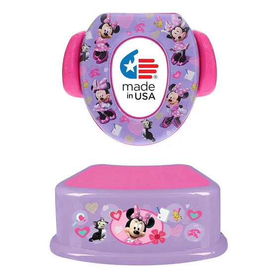 Asiento Minnie Mouse De 2 Piezas Con Escalera Para Entrenami