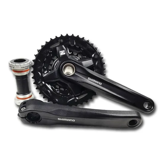 Plato Palanca Shimano Fc-mt210 3x9  Hollowtech Ii +caja Bb51