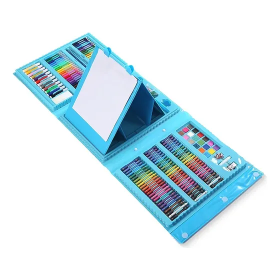 208 Piezas De Arte Para Niños Kit Set De Dibujo Portátil
