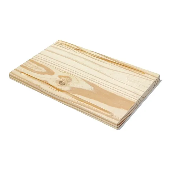 Tablita Asado De Madera Acanalada Pack ×12