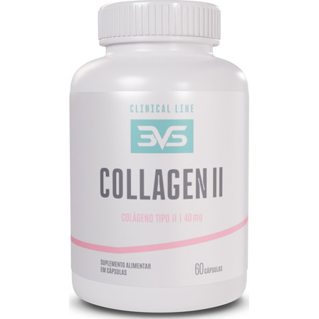 Colágeno Tipo Ii 40mg - 3vs Nutrition - 60 Cápsulas Colágeno Tipo Ii 40mg - 3vs Nutrition - 60 Cápsulas