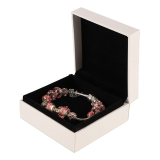 Pulsera De Cuentas De Cadena De Serpiente Chapada En Plata Pulsera De Cuentas De Cadena De Serpiente Chapada En Plata