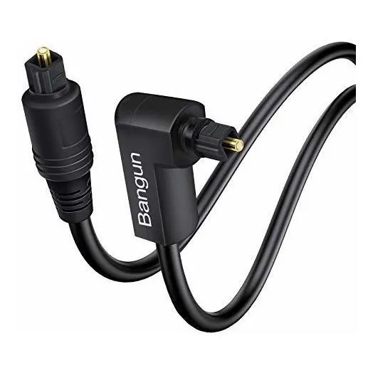 Cable De Audio Óptico Bangun De Ángulo Recto De 15 Pies