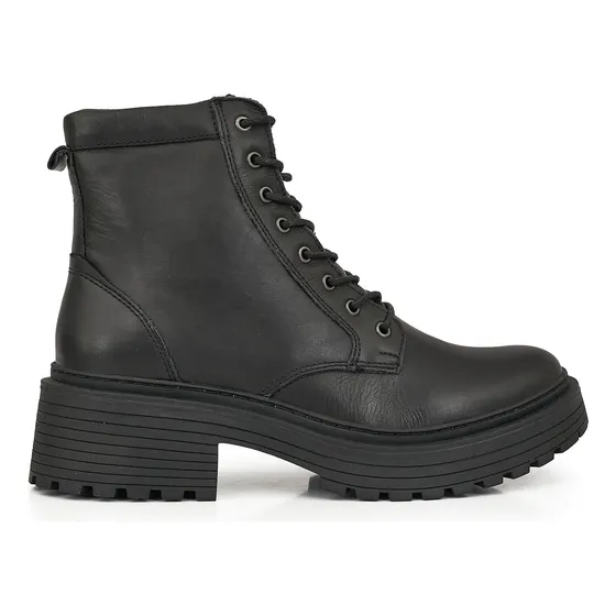Borcego Cuero Mujer Plataforma Cierre Bota Zapato Briganti