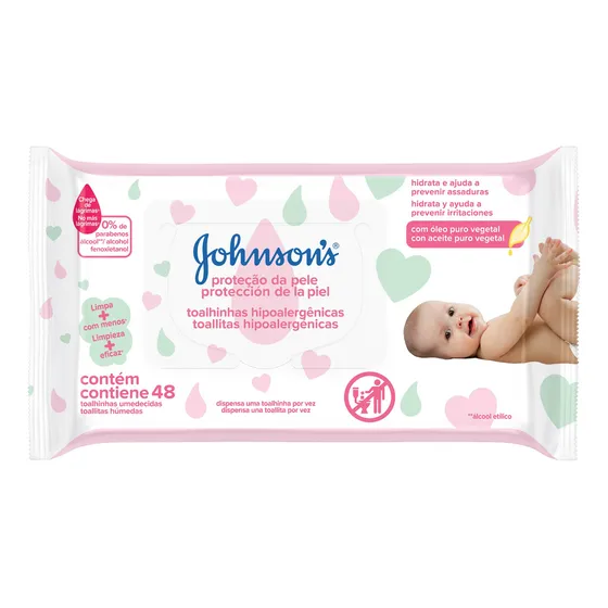 Toallitas húmedas Johnson's Extra Cuidado 48 u