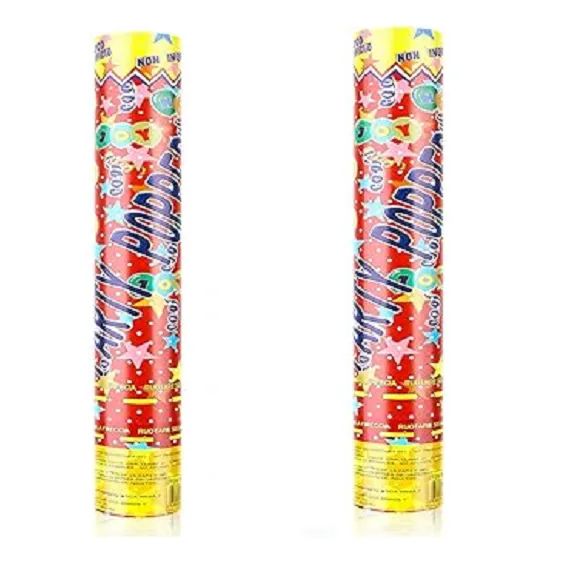 Lanza Confeti Cañon Multicolor Celebracion Fiesta X 2 Unida