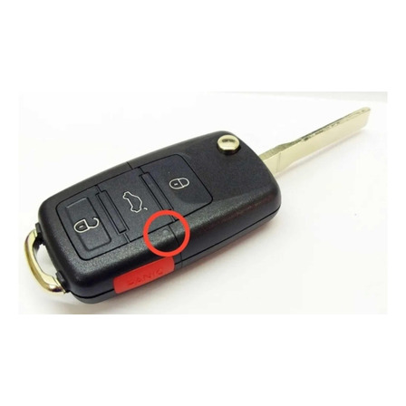 Carcasa De Llave Vw Jetta A4 Polo Golf Beetle Led En Medio Carcasa De Llave Vw Jetta A4 Polo Golf Beetle Led En Medio