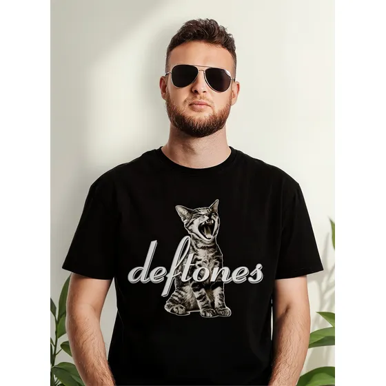 Polera Deftones Logo Gato Rock Abominatron