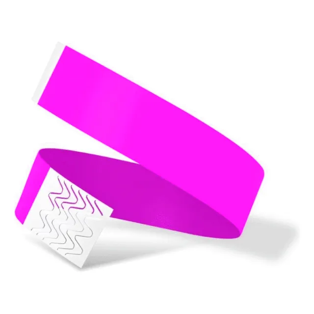 ¡pulseras De Papel Fucsia Para Invitación, Entrada! Fucsia
