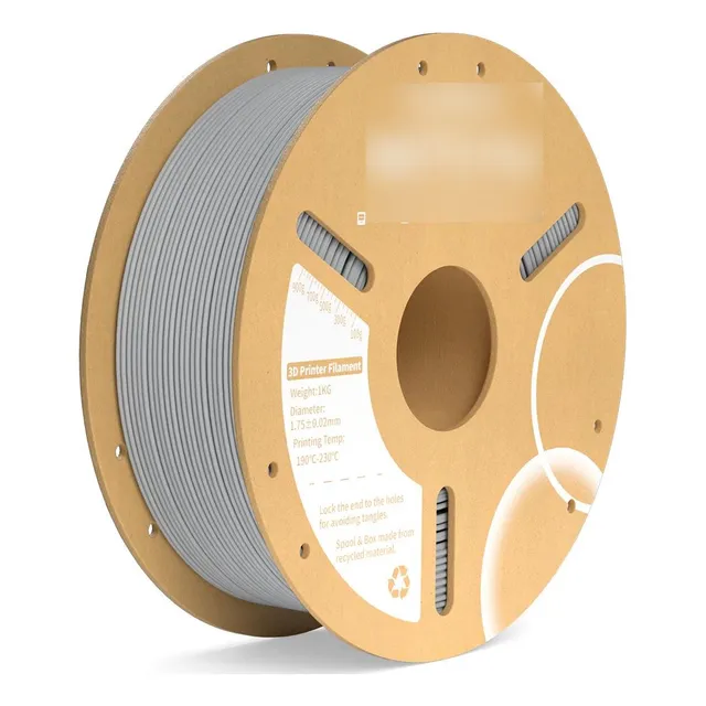 Filamento Pla Mate Elegoo 1kg 1.75mm Gris Claro | Filamentos
