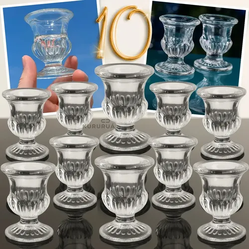 Candlestick Clear Candle Holder Modern For Home Wedding | MercadoLivre