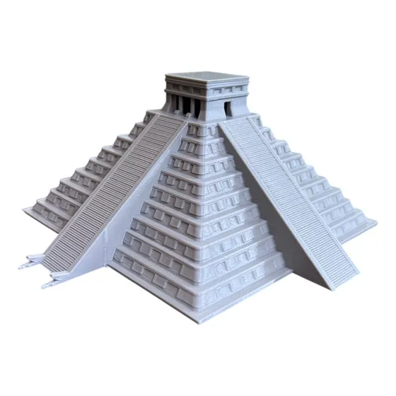 Piramide Chichen Itza Escultura A Escala - 20 X 20 Cm